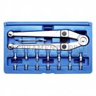 SET CHIAVE a SETTORE REGOLABILE in ACCIAIO con 8 COPPIE SPINE INTERCAMBIABILI