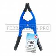 MORSETTO PINZA MOLLETTA in METALLO a COCCODRILLO TIPO PESANTE con RIVESTIMENTI GOMMA per BLOCCARE