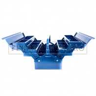 CASSETTA VALIGIA PORTA ATTREZZI PORTAUTENSILI 5 SCOMPARTI IN ACCIAIO PROFESSIONALE 530mm