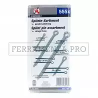 KIT ASSORTIMENTO COPPIGLIE DA 555 PEZZI PROFESSIONALE FERMA PERNO