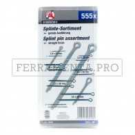 KIT ASSORTIMENTO COPPIGLIE DA 555 PEZZI PROFESSIONALE FERMA PERNO