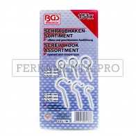 KIT ASSORTIMENTO GANCI A VITE OCCHIOLO CHIUSO APERTO DA 151 PEZZI PROFESSIONALE