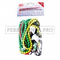 KIT 6 ELASTICI CORDA FUNE ELASTICIZZATA per AUTO BARCA PACCHI NAUTICA BAGAGLIAIO