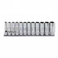 SERIE 12 CHIAVI a BUSSOLA ESAGONALI ESAGONO LUNGHE KOKEN con ATTACCO QUADRO 1/2