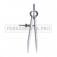 COMPASSO TRACCIATORE di PRECISIONE PROFESSIONALE a PUNTA TIPO PESANTE con VITE