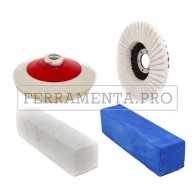 KIT #1B+ v3 LUCIDATURA A SPECCHIO INOX con 2 PASTE E 2 FELTRO