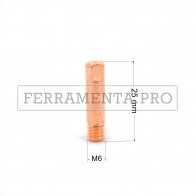 UGELLO PUNTA GUIDAFILO IN RAME 6x25mm per TORCIA SALDATURA MIG