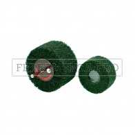 RUOTA SCOTCH BRITE NON TESSUTO VERDE SOFT GAMBO 6 mm PULIZIA SATINATURA METALLI