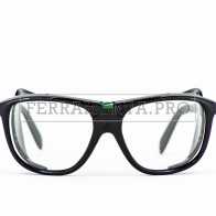 OCCHIALI PROTETTIVI da LAVORO LENTI INCOLORE in POLICARBONATO (CARBONROCK) ANTINFORTUNISTICA - SACIT SAFETY 317N