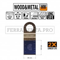 LAMA LONG LIFE TAGLIO LEGNO METALLO 35mm per MULTIFUNZIONE FEIN FESTOOL OSCILLANTE