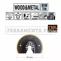 LAMA LONG LIFE TAGLIO LEGNO METALLO 87mm CMT per MULTIFUNZIONE OSCILLANTE UNIVERSALE