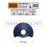 LAMA TAGLIO LEGNO PLASTICA TUBI 87mm CMT per MULTIFUNZIONE OSCILLANTE FEIN FESTOOL