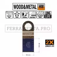 LAMA LONG LIFE TAGLIO LEGNO METALLO 35mm per MULTIFUNZIONE FEIN FESTOOL OSCILLANTE
