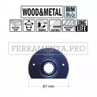 LAMA TAGLIO LEGNO METALLO 87mm CMT OMS17 per MULTIFUNZIONE FEIN FESTOOL OSCILLANTE