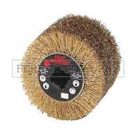 RULLO RUOTA IN FILO D'ACCIAIO ABRASIVO per SVERNICIATURA SVERNICIARE RUGGINE METALLI RUSTICATURA LEGNO SATINATRICE