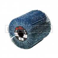 RULLO RUOTA LAMELLARE ABRASIVA per SATINATRICE con LAMELLE in TELA ZIRCONIO LEVIGATURA