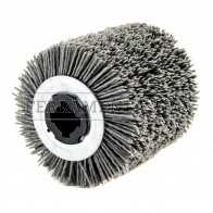 RULLO RUOTA ABRASIVA in FILO DI NYLON per SATINATURA METALLI RUSTICATURA LEGNO SATINATRICE