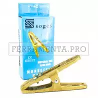 PINZA MORSETTO MASSA MONTANA 600 IN OTTONE per FILO SALDATRICE ELETTRICA