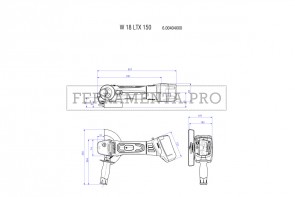 Metabo W 18 LTX 150 Quick Smerigliatrice angolare a batteria in Valigetta in plastica