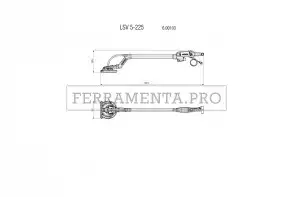 Metabo LSV 5-225 Levigatrici a stelo in Borsa porta attrezzi
