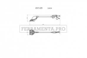 Metabo LSV 5-225 Levigatrici a stelo in Borsa porta attrezzi