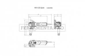 Metabo W 9-125 Smerigliatrici angolari