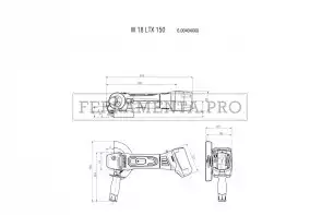 Metabo W 18 LTX 150 Quick Smerigliatrice angolare a batteria in Valigetta in plastica