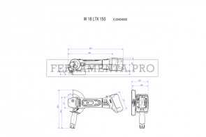 Metabo W 18 LTX 150 Quick Smerigliatrice angolare a batteria in Valigetta in plastica