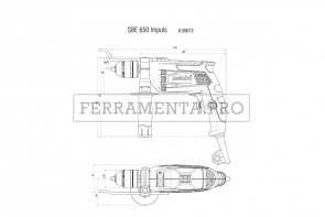Metabo SBE 650 Impuls Trapano a percussione in Valigetta in plastica