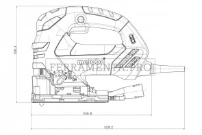 Metabo STEB 140 Plus Seghetto alternativo in Valigetta in plastica