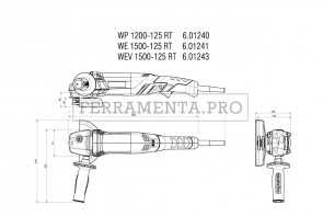 Metabo WE 1500-125 RT Smerigliatrici angolari