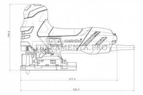 Metabo STE 140 Seghetto alternativo in Valigetta in plastica