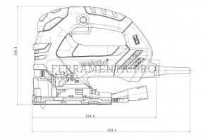 Metabo STEB 140 Plus Seghetto alternativo in Valigetta in plastica