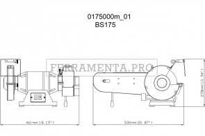 Metabo BS 175 Smerigliatrice doppia da banco