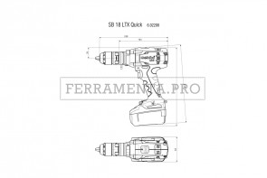 Metabo SB 18 LTX Quick Trapano-avvitatore a percussione a batteria in Valigetta in plastica