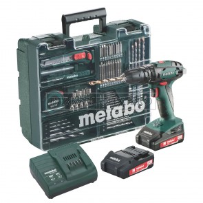 METABO TRAPANO a PERCUSSIONE a BATTERIA SB 18 con TOOLBOX per FORARE AVVITARE