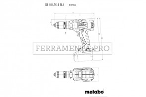 Metabo SB 18 LTX-3 BL I Trapano-avvitatore a percussione a batteria in Valigetta in plastica