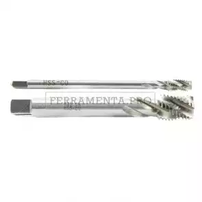 MASCHIO A MACCHINA FILETTO METRICO 35° HSS-Co5% con GAMBO PASSANTE FORI CIECHI