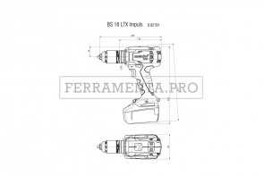 Metabo BS 18 LTX Impuls Trapano-avvitatore a batteria in MetaLoc