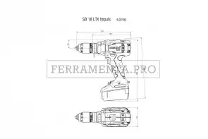 Metabo SB 18 LTX Impuls Trapano-avvitatore a percussione a batteria in MetaLoc