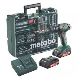 METABO TRAPANO a PERCUSSIONE a BATTERIA SB 18 con TOOLBOX per FORARE AVVITARE