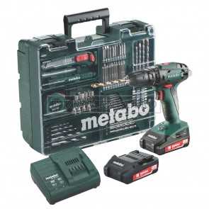 METABO TRAPANO a PERCUSSIONE a BATTERIA SB 18 con TOOLBOX per FORARE AVVITARE