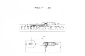 Metabo KNSE 9-150 Set Levigatrice per saldature ad angolo in Valigetta metallica