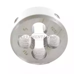 FILIERA DESTRA METRICA PASSO GROSSO in ACCIAIO HSSE con Co 5% per FILETTARE