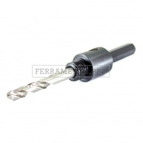ALBERO per SEGHE A TAZZA BIMETAL da ∅ 14 ÷ 30 con ATTACCO ESAGONALE 8,5 MM 