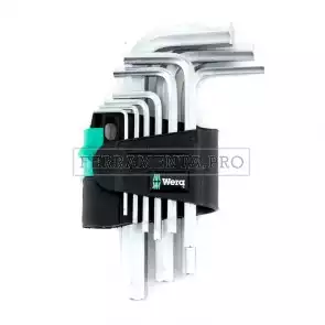 KIT BRUGOLE CHIAVI ESAGONALI ad L METRICHE WERA per FAI DA TE OFFICINA MECCANICO