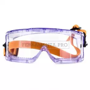 MASCHERA OCCHIALE PROTETTIVO V-MAXX da LAVORO in POLICARBONATO VENTILATO INDIRETTO ANTINFORTUNISTICA EN166