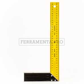 SQUADRA AD ANGOLO per FALEGNAME in ACCIAIO con BASE ALLUMINIO MISURARE LIVELLARE