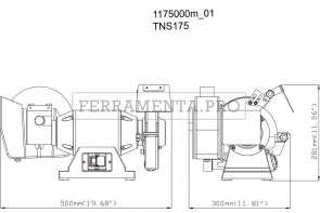 Metabo TNS 175 Smerigliatrice doppia da banco