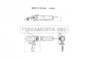 Metabo WEPBF 15-150 Quick Smerigliatrice angolare a testa ribassata